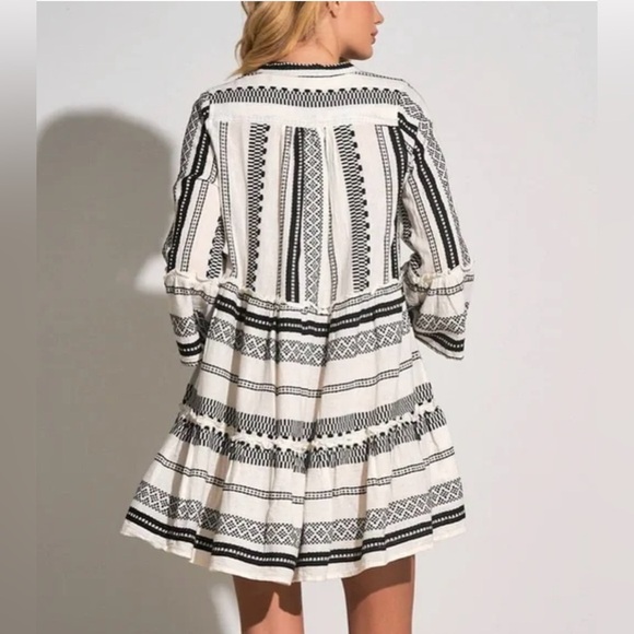 Elan 100% Cotton Babydoll Minidress - Picture 3 of 12